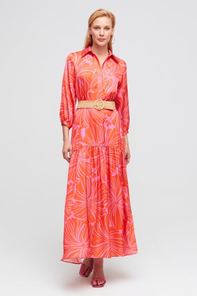 Luis Civit vibrant tropical print shirt dress thumbnail