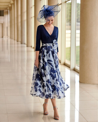 ***NEW IN*** Couture Club Navy floral wrap dress thumbnail