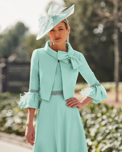 *NEW IN* Couture Club Aqua A line dress and jacket thumbnail