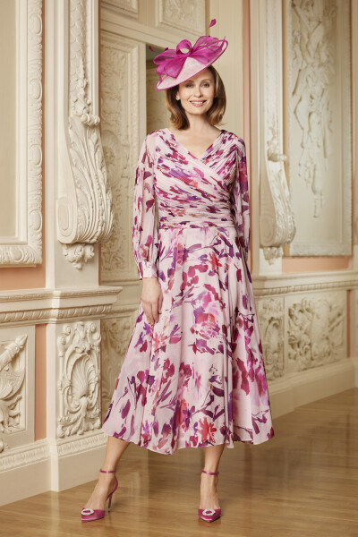 *NEW IN* Condici Harmony pink printed A line dress thumbnail